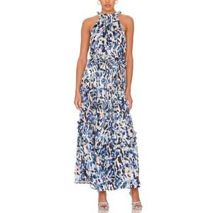 Elliatt 'Iridescence' Blue Chiffon Maxi Dress Size S - NWT